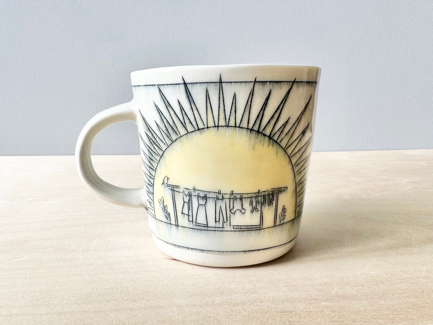 Home w/Sun & Laundry Mug (16 oz)