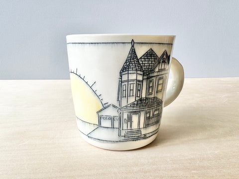 Home w/Sun & Garage Mug (16 oz)