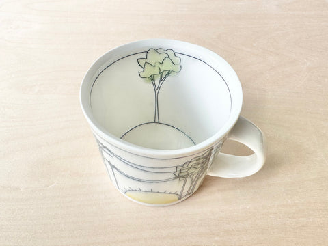 Trees & Powerlines w/Sun Large Mug (20 oz)