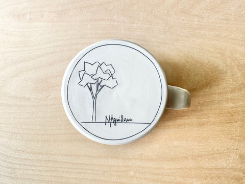 Trees & Powerlines w/Sun Large Mug (20 oz)