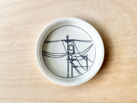 Powerlines & Bird Tiny Round