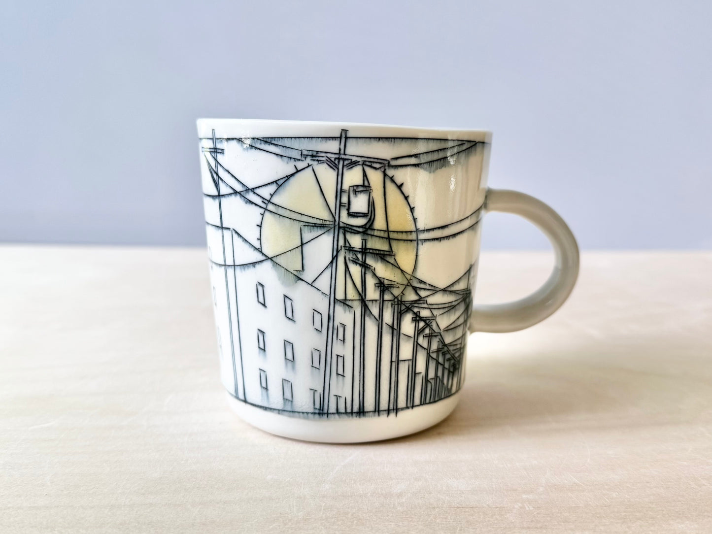 Streetscape at Sunset Mug (16 oz)