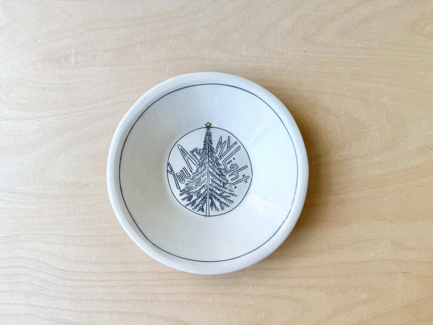 "You Are My Light (Tree)" small pasta bowl