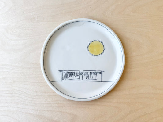 Clothesline & Sunshine Lunch Plate