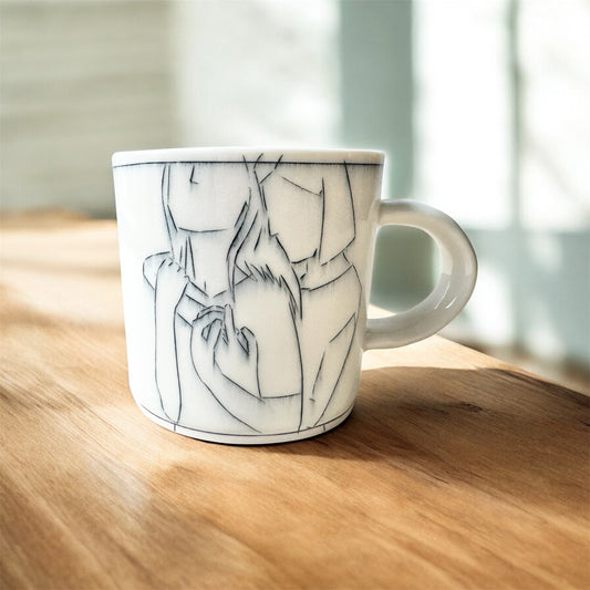 Hug & flower w/sun mug (12 oz)