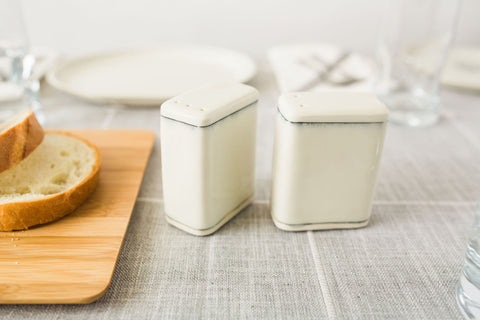 Simple Line Salt & Pepper Shakers